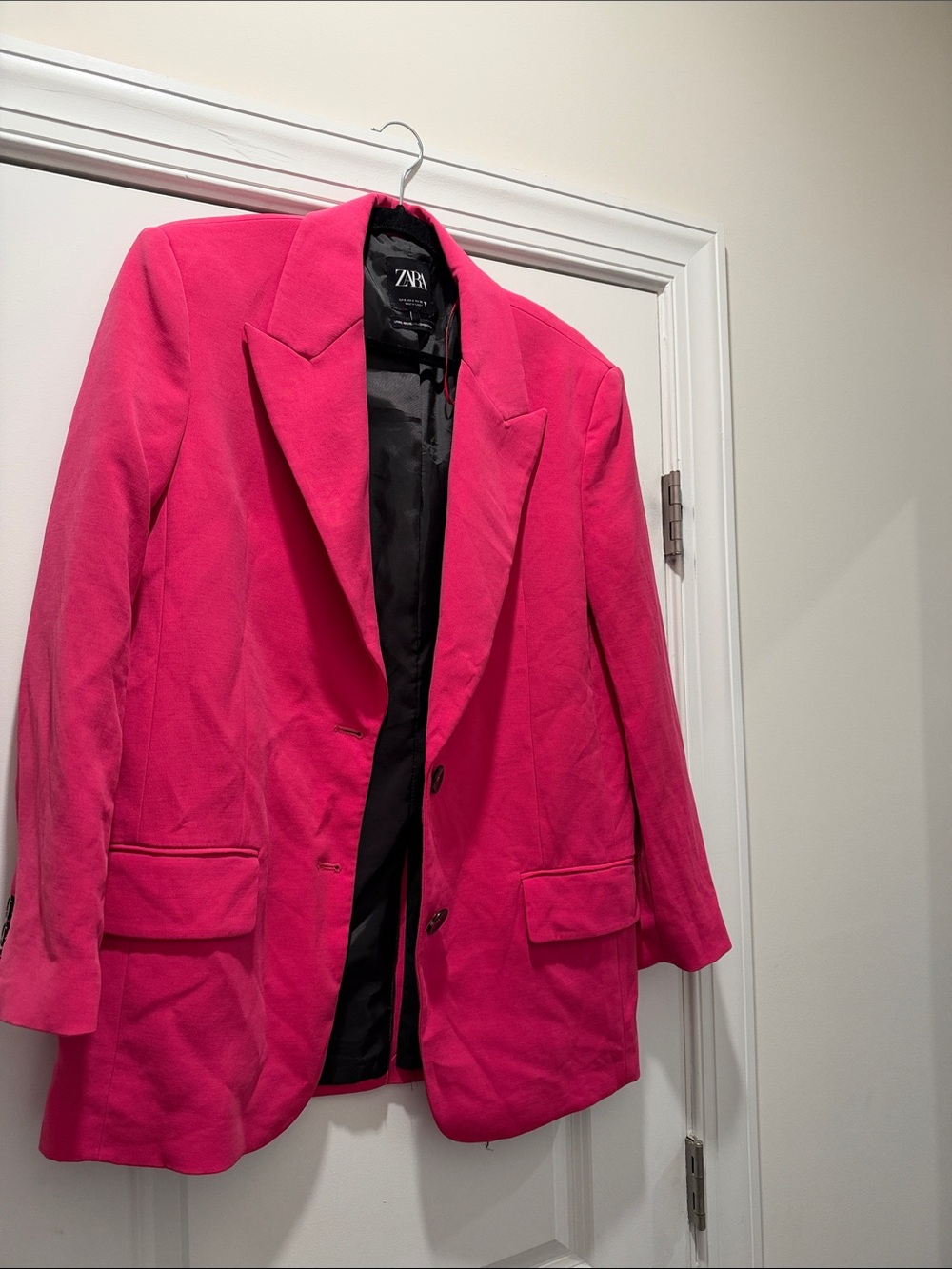 ZARA Bright Fuchsia Tailored Blazer